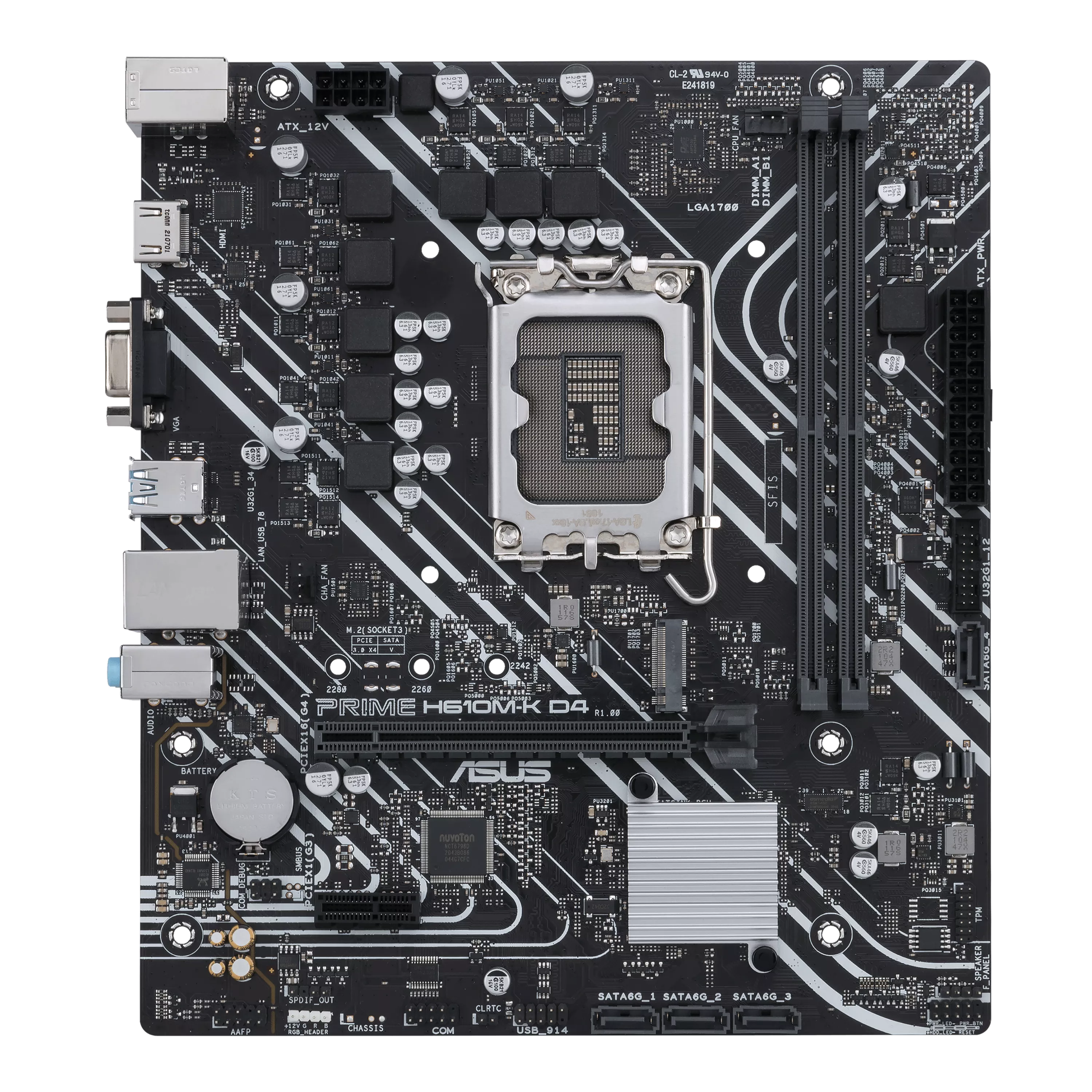 ASUS PRIME H610MK D4 LGA1700 DDR4 mATX MB