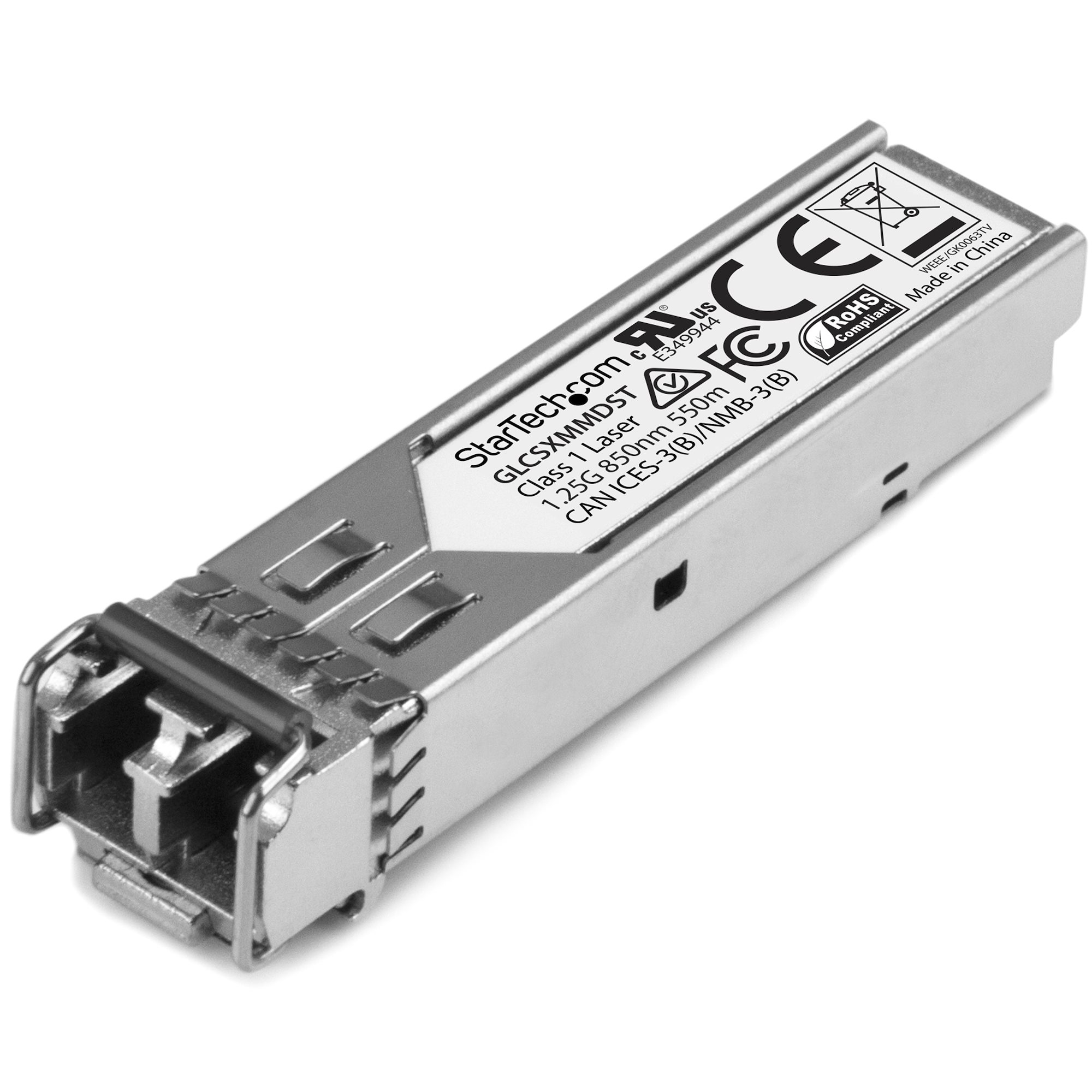 STARTECHCOM Cisco GLCSXMMD kompatibel SFP Gigabit Fiber 1000BaseSX SFP Transceiver Module MM LC 550m 850nm