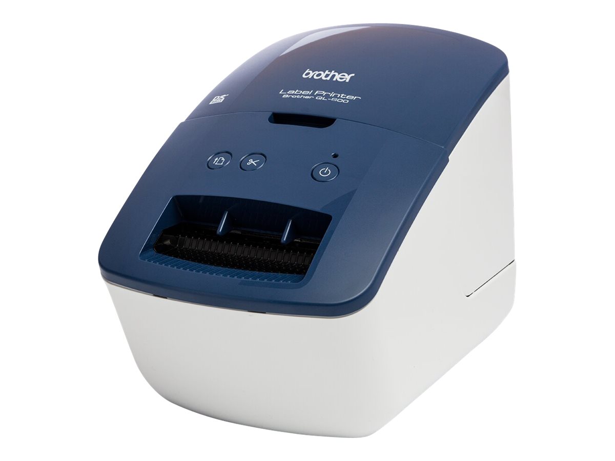 brother QL-600B Etikettendrucker weiss, blau brother QL-600B Etikettendrucker weiss, blau
