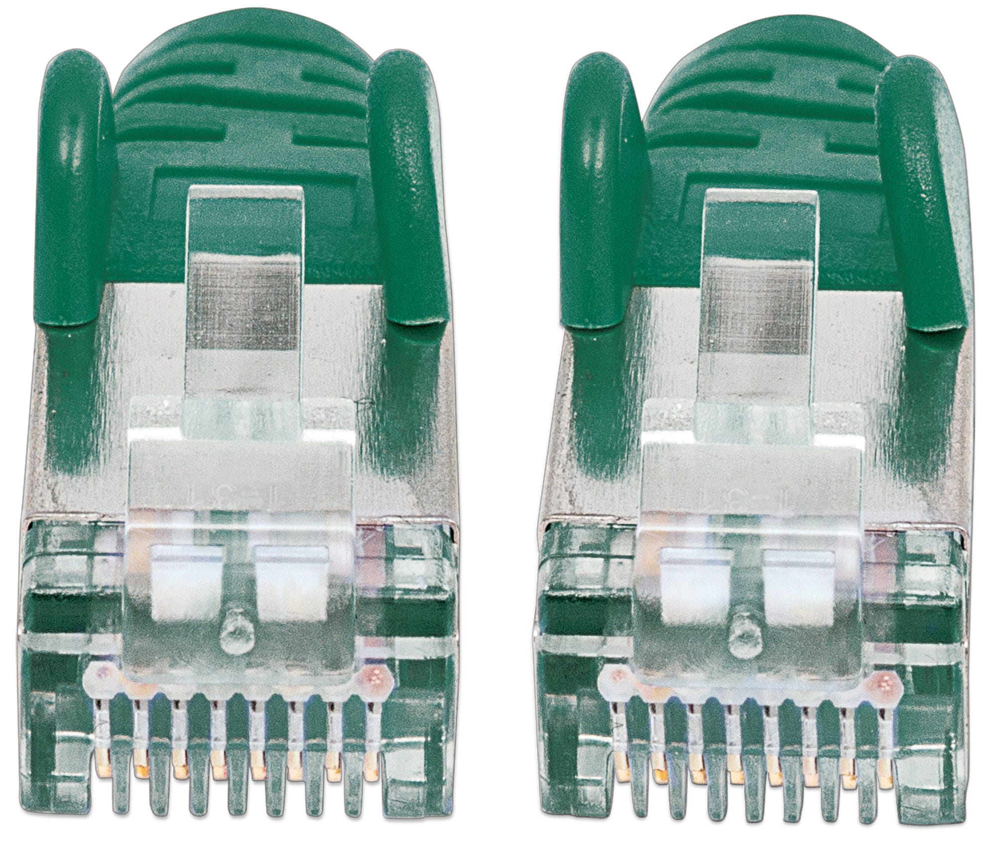 INTELLINET Netzwerkkabel Cat6a SFTP 1m gruen vollkupfer Cat6azertifiziert LS0H RJ45SteckerRJ45Stecker