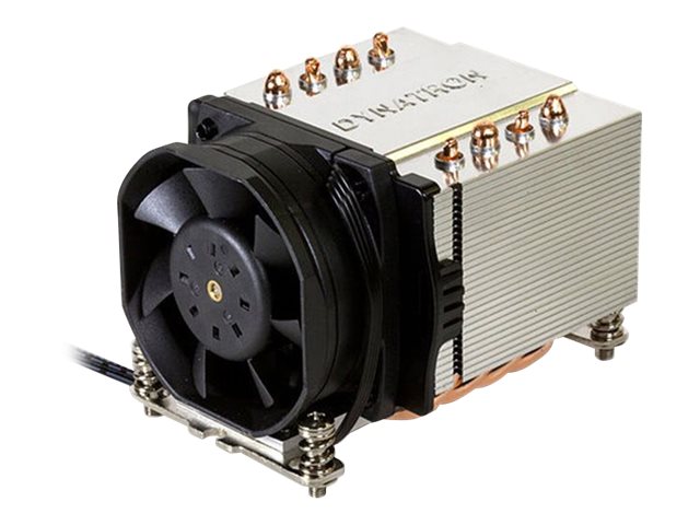 DYNATRON A24 AMD AM4 AM5 Kuehler 2U AluminiumLamellenstapel mit Heatpipes direkter CPUKontakt aktiv mit PWM bis zu 155W