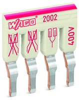 Wago Schachtelbruecke 2002-474 4fach lichtgrau Wago Schachtelbruecke 2002-474 4fach lichtgrau
