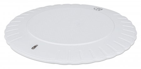 MANHATTAN Kabelloses Induktionsladegerät 5 W Qizertifizierter Wireless Charger sichere Ladung mit 5 W 5 V1 A rundes Ladepad weiss