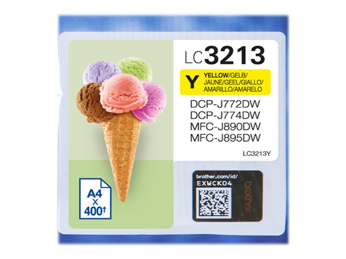 LC3213Y BROTHER DCP Tinte yellow HC 400 LC3213Y BROTHER DCP Tinte yellow HC 400