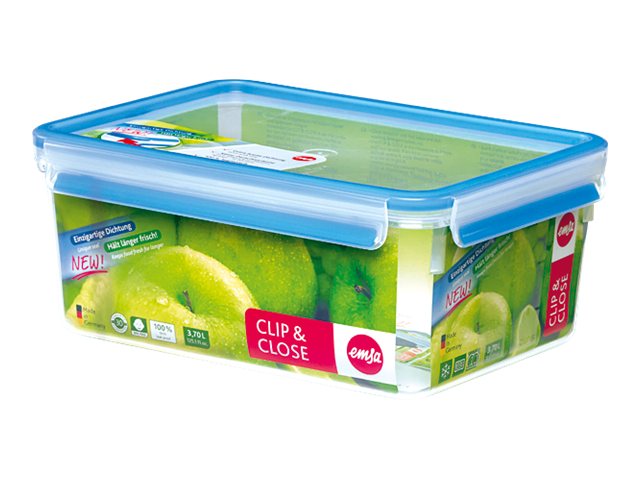 emsa Frischhaltedose CLIP & CLOSE 11,0 cm hoch transparent 3,7 l, 1 St. emsa Frischhaltedose CLIP & CLOSE 11,0 cm hoch transparent 3,7 l, 1 St.