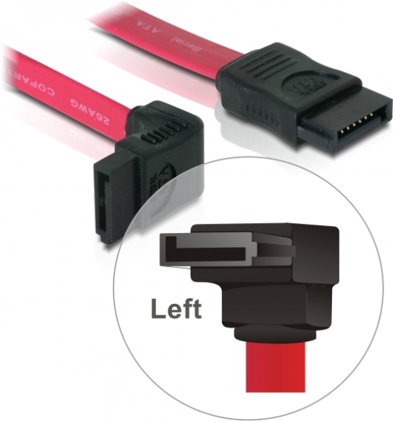 Delock Kabel SATA 50cm oben/gerade rot Delock Kabel SATA 50cm oben/gerade rot