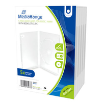 MediaRange 1er CD-/DVD-Huellen transparent, 5 St. MediaRange 1er CD-/DVD-Huellen transparent, 5 St.