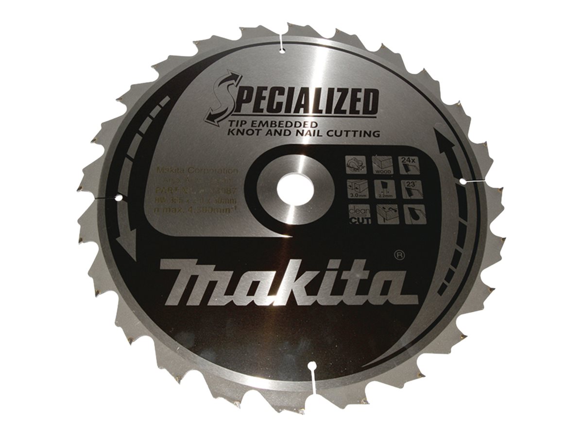 makita B-33087 SPECIALIZED KreissÃ¤geblatt 355,0 mm, 24 ZÃ¤hne