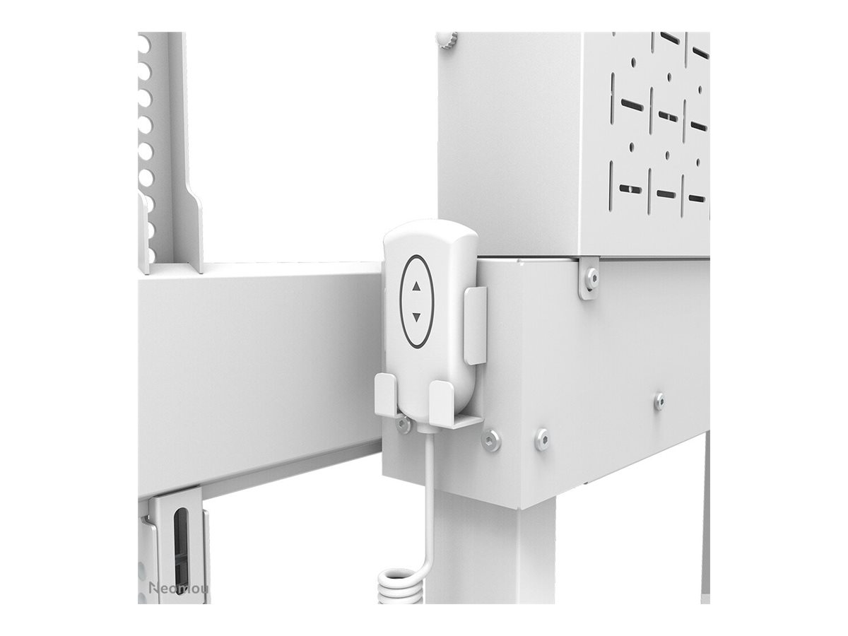 NEOMOUNTS Move Lift Motorised Wall Stand incl. storage box 10cm. Wheels VESA 100x100 up to 800x600