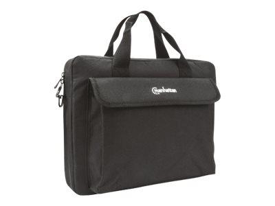 MANHATTAN Notebook Tasche London Top Load geeignet fuer die meisten Notebooks bis zu 35,81cm 14,1Zoll schwarz