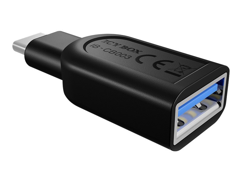 Adapter ICY BOX USBA USBC Black