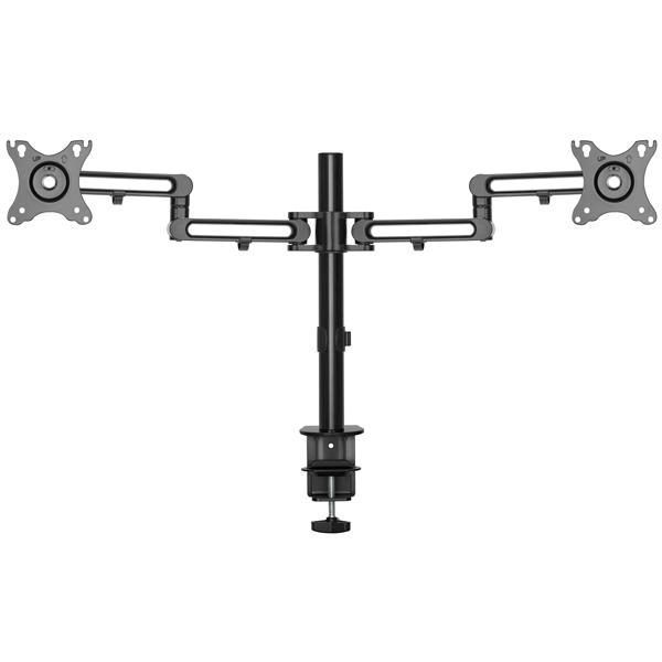 STARTECHCOM Desk Mount Dual Monitor Arm Articulating Premium Desk Clamp Grommet Hole Mount for up to 27inch VESA Monitors