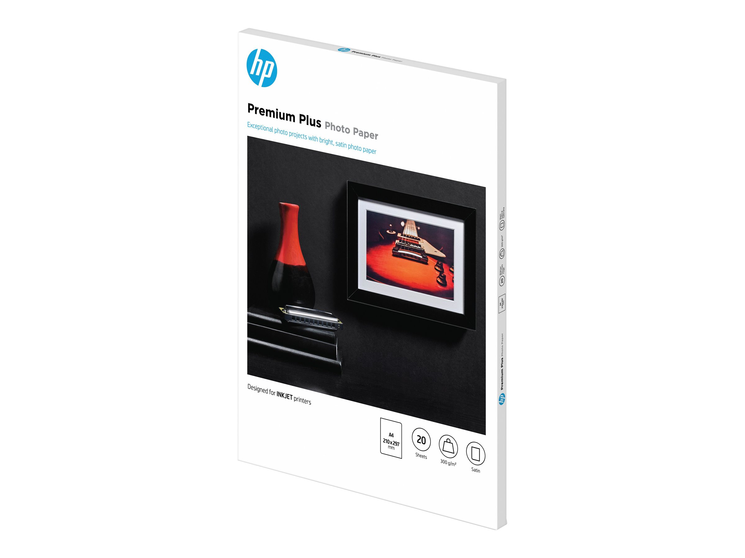 HP Premium Plus Semi-gloss Foto Papier weiss 300g/m2 A4 20 Blatt 1er-Pack