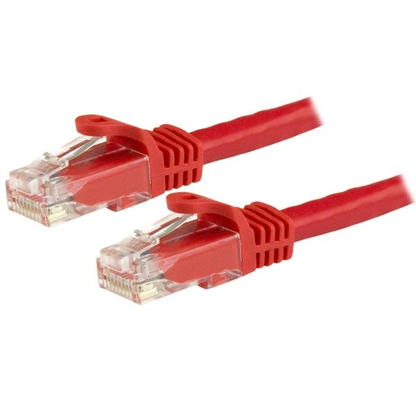STARTECHCOM N6PATC5MRD 5m Red Gigabit Snagless RJ45 UTP Cat6 Patch Cable
