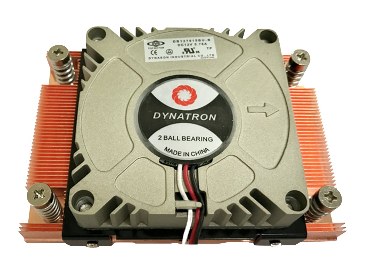 DYNATRON A18 AMD AM4 Kuehler 1U Kuehlkoerper Kupfer mit Skiving Technologie Aktiv mit PWM und bis zu 95W TDP
