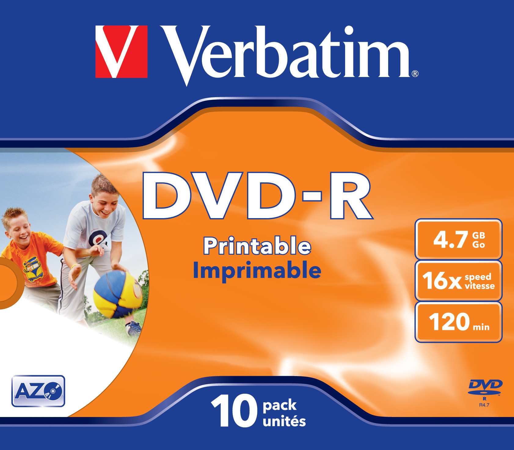 VERBATIM DVD-R 4.7GB 16x IW (10) JC
