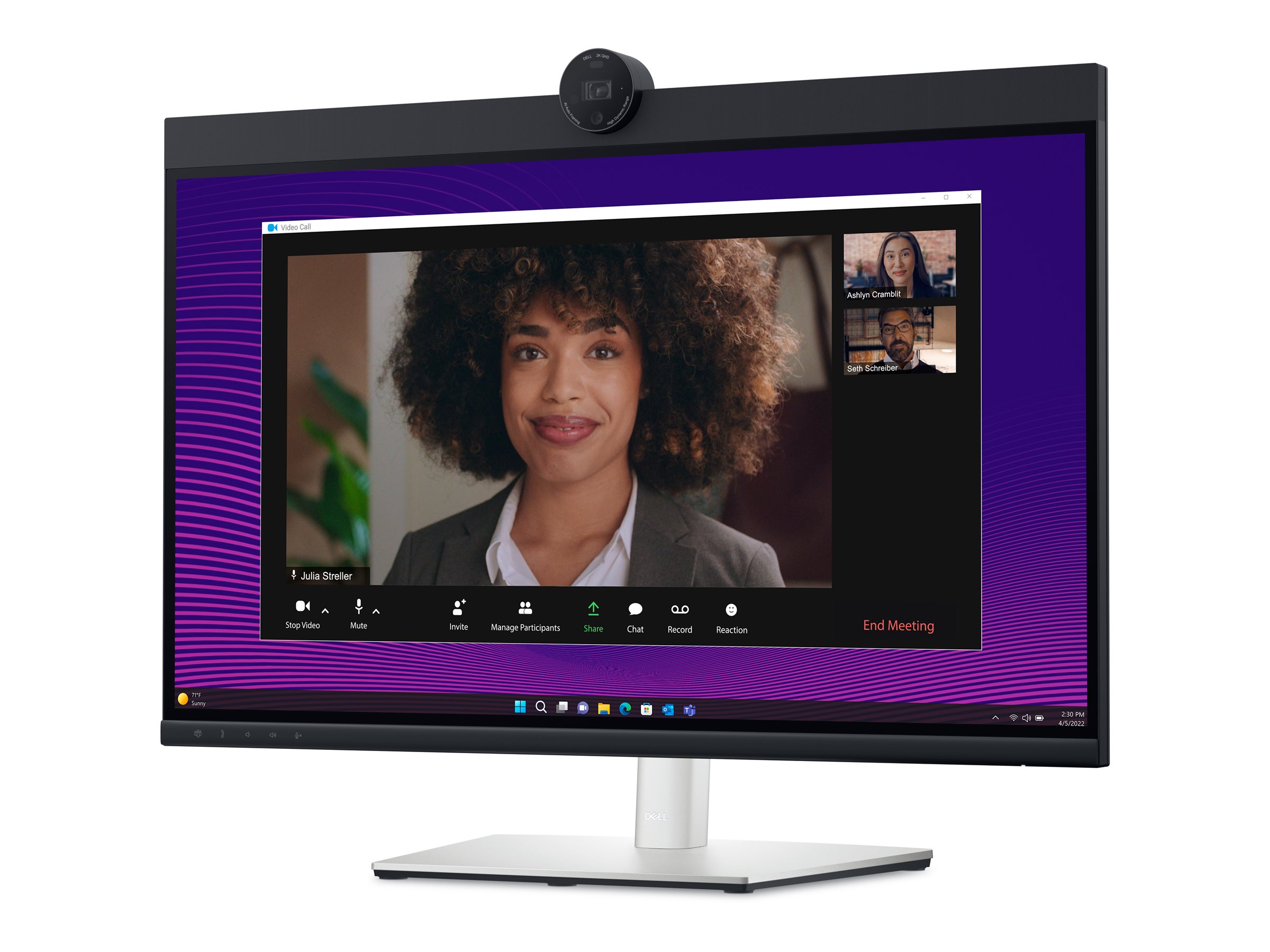 DELL 27 Video Conferencing Monitor P2724DEB 68,47cm 27Zoll IPS 2560x1440 60Hz 1000:1 350cd/m2 HDMI DP USB 3.2