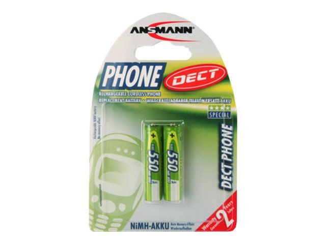 2 ANSMANN Akkus Micro AAA 550 mAh 2 ANSMANN Akkus Micro AAA 550 mAh