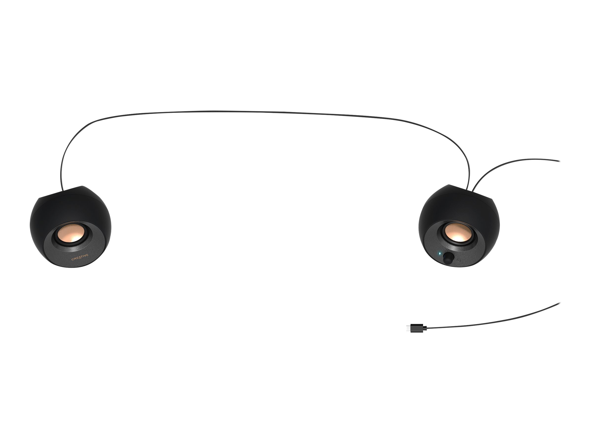 Creative Labs Pebble V3 schwarz, Bluetooth, USBC, Klinke