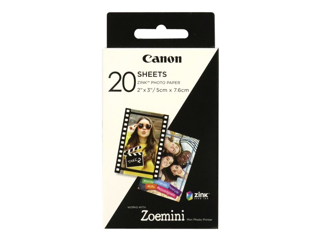 Canon ZP-2030 ZINK™ weiss Fotopapier, 20 Blatt Canon ZP-2030 ZINK™ weiss Fotopapier, 20 Blatt