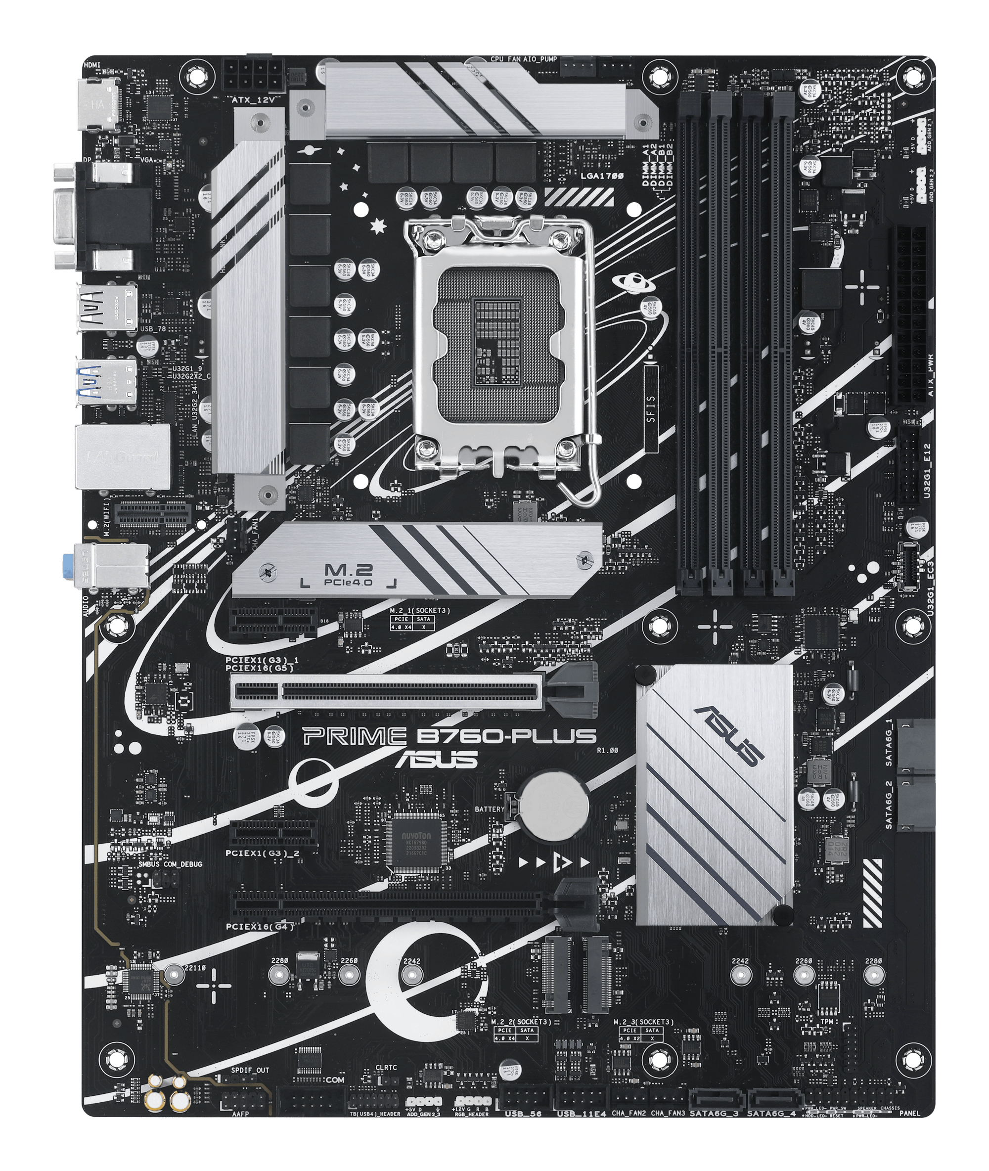 ASUS PRIME B760PLUS LGA 1700 4xDDR5 ATX 4xSATA MB 1xHDMI 1xDP 1xDSub 3xM2