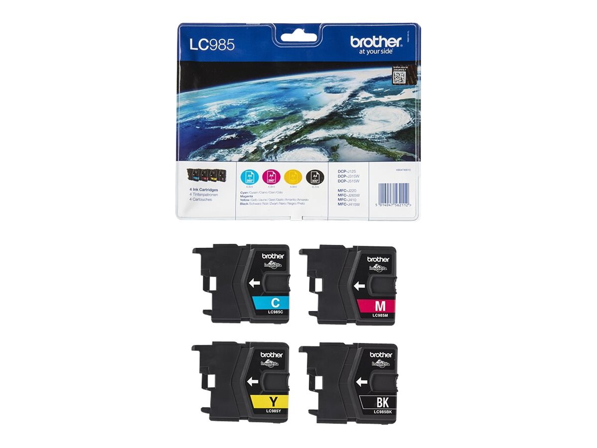 LC985VALBP BROTHER DCP Tinte (4) cmyk LC985VALBP BROTHER DCP Tinte (4) cmyk