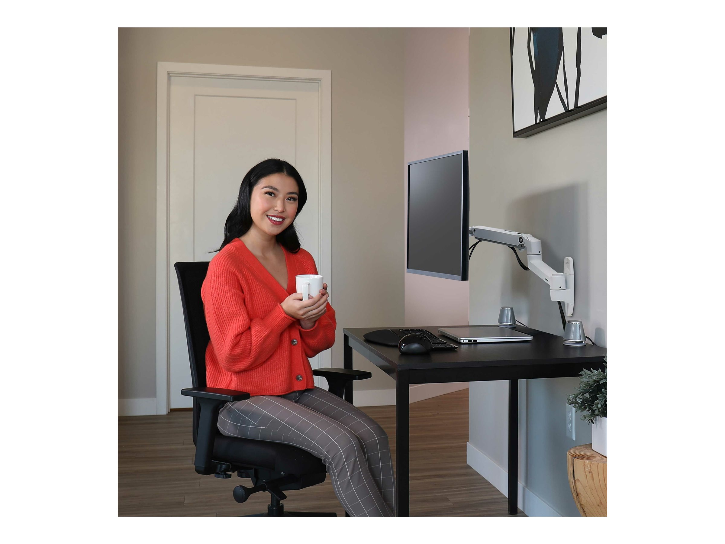 ERGOTRON LX Monitor Arm Wandhalterung weiß ERGOTRON LX Monitor Arm Wandhalterung weiß