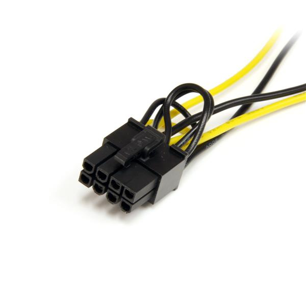 STARTECHCOM 15cm SATA Strom auf 8 pin PCI Express Grafikkarten Stromkabel PCIe YKabel Adapter