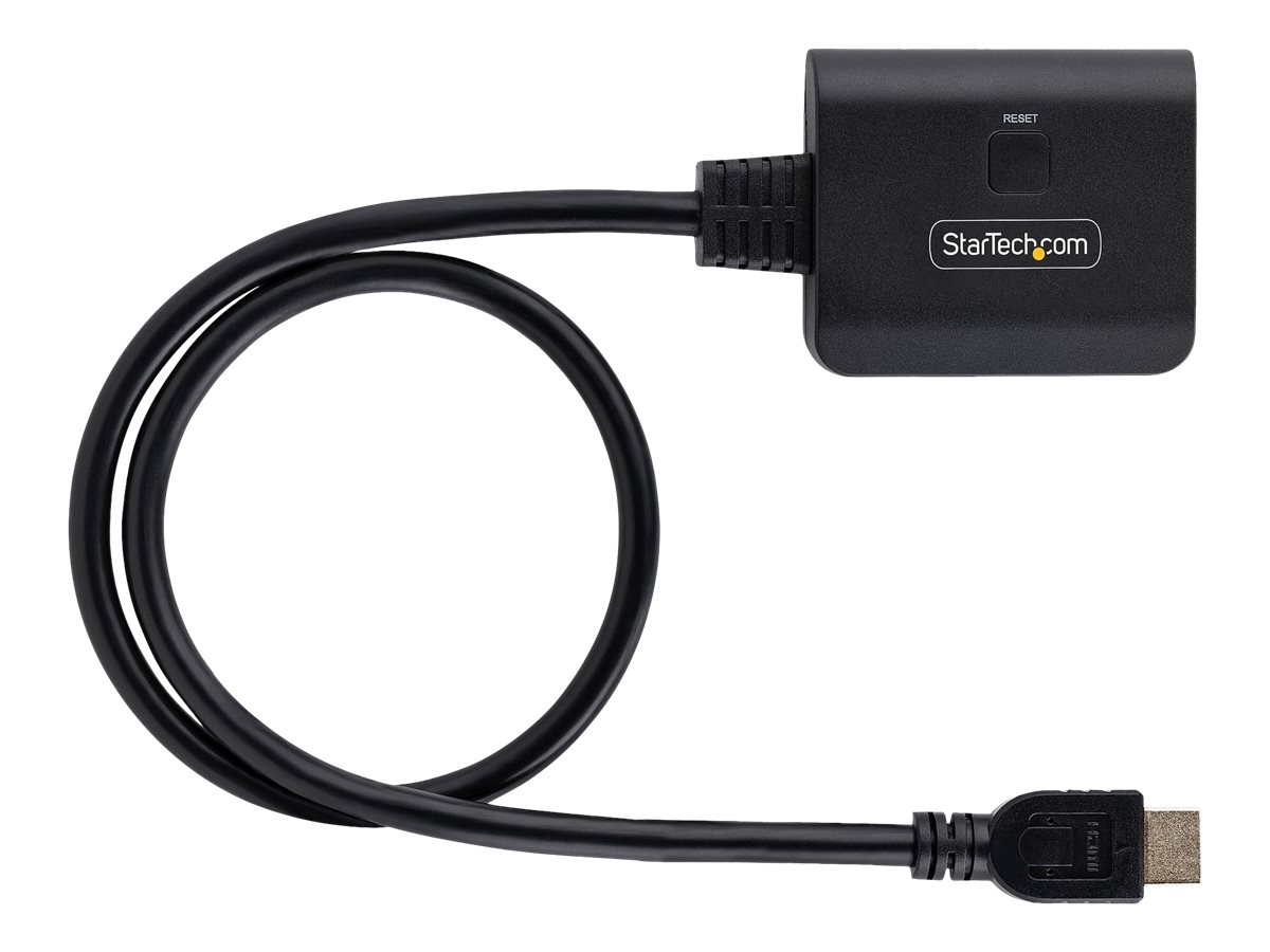 STARTECH.COM 2-Port HDMI Splitter 4K 60Hz HDMI 2.0 Video 4K HDMI Splitter 1In 2Out 1x2 HDMI Verteiler 4k HDR/HDCP Dual HDMI Splitter