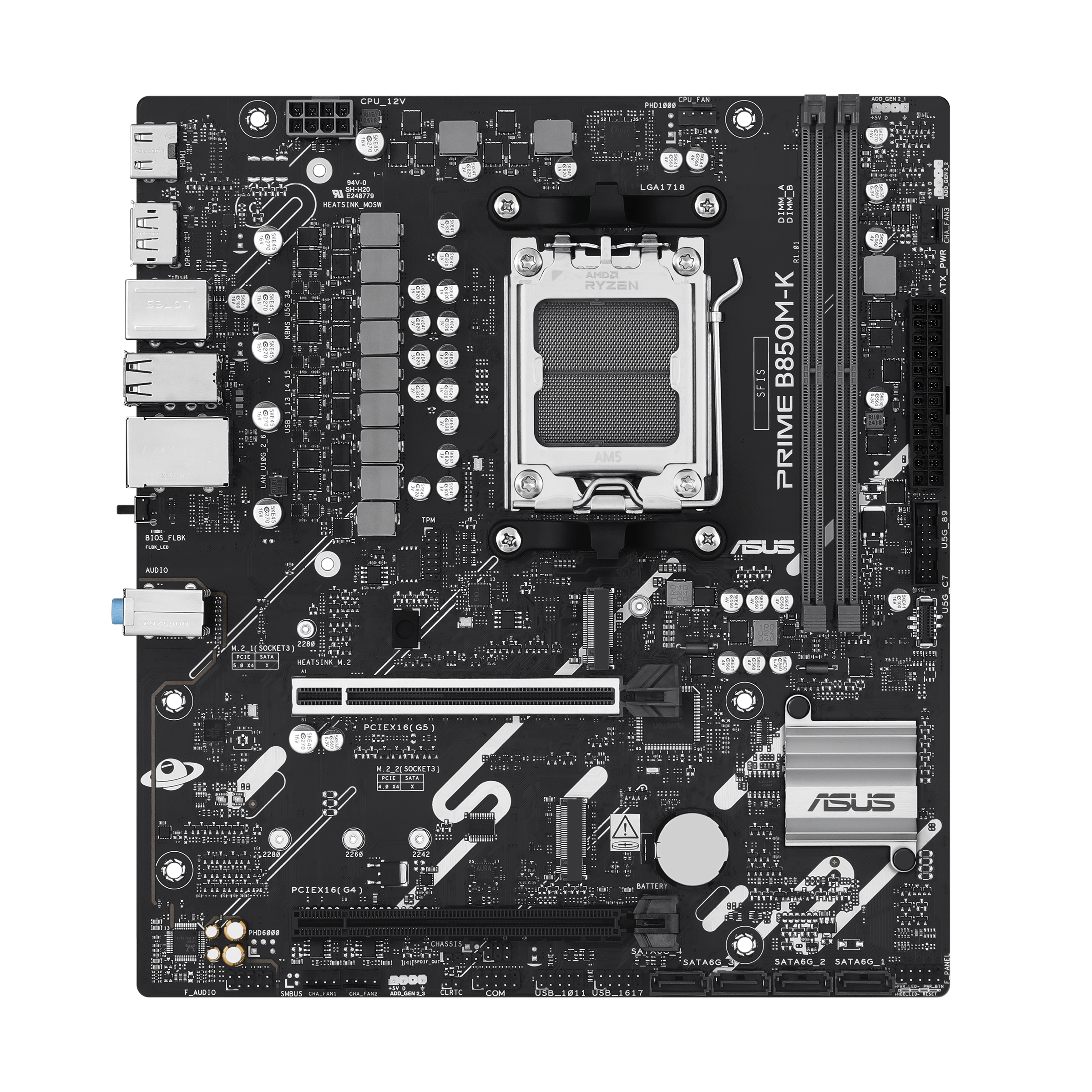 ASUS PRIME B850M-K AMD AM5 DDR5 mATX