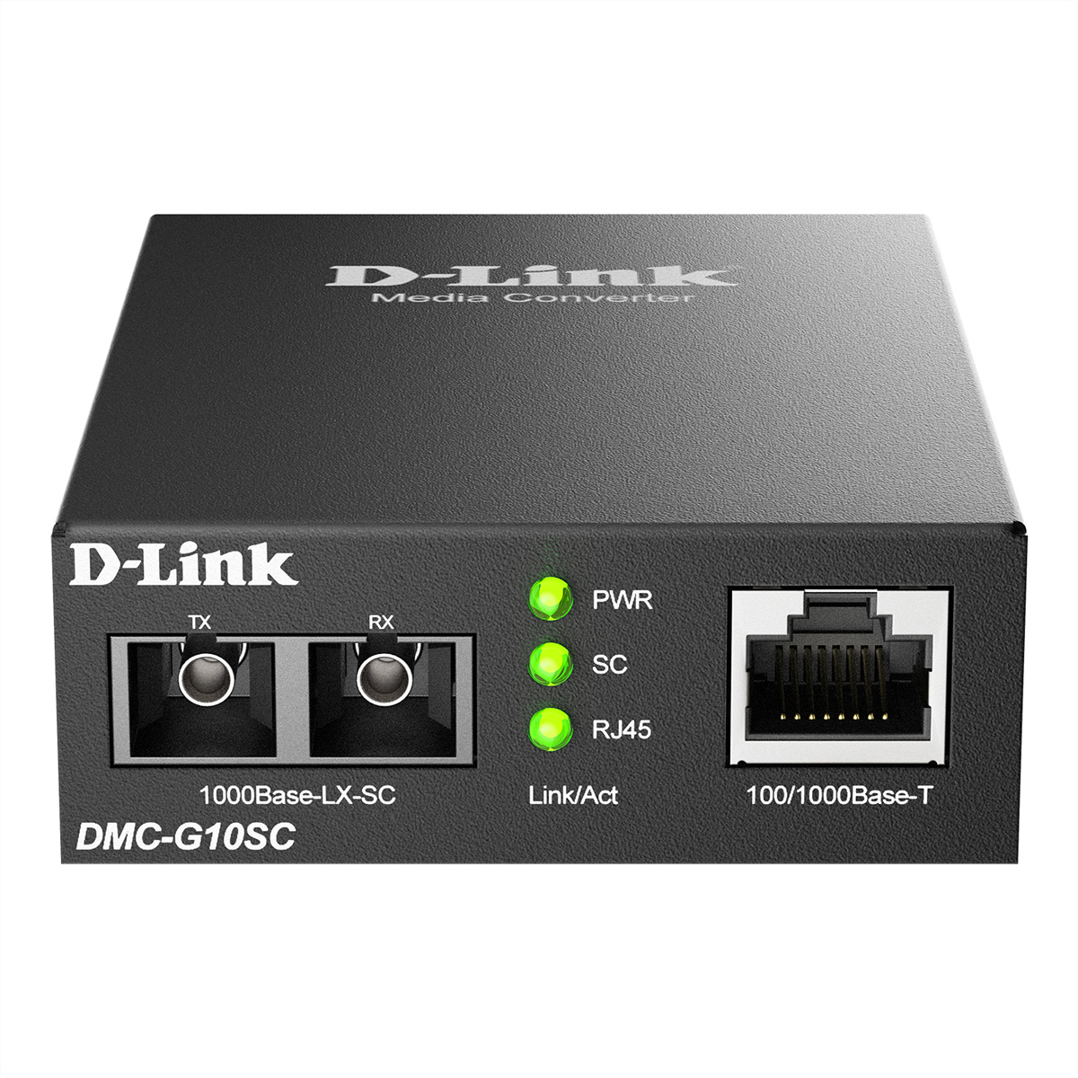 D-LINK DMC-G10SC/E Gigabit Ethernet Konverter 1000Mbit/s TP (RJ-45) zu 1000Mbit/s LX (SC-Duplex) (10 km)