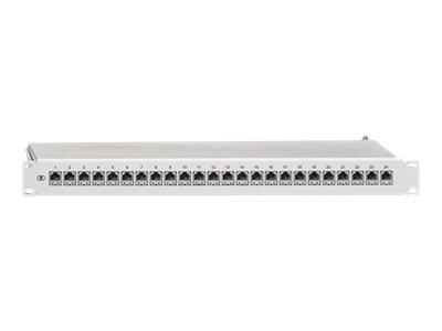 Rutenbeck 19 Patchpanel flex Cat6 1HE 24xRJ45s lichtgrau basic