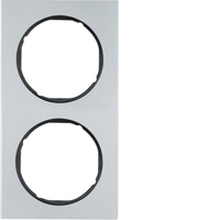Berker Rahmen 10122284 2-fach R.3 Alu/schwarz Berker Rahmen 10122284 2-fach R.3 Alu/schwarz