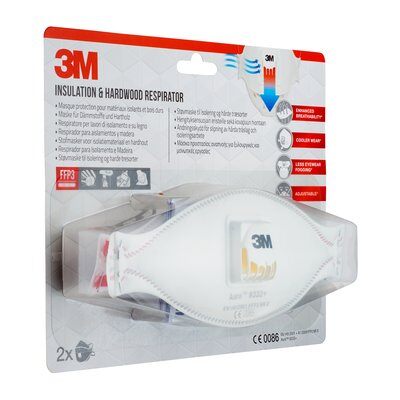 3M Aura Comfort Cool Flow 9332+ FFP3 Weiß