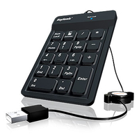 KEYSONIC ACK-118BK Nummernblock aus Silikon mit USB in schwarz KEYSONIC ACK-118BK Nummernblock aus Silikon mit USB in schwarz
