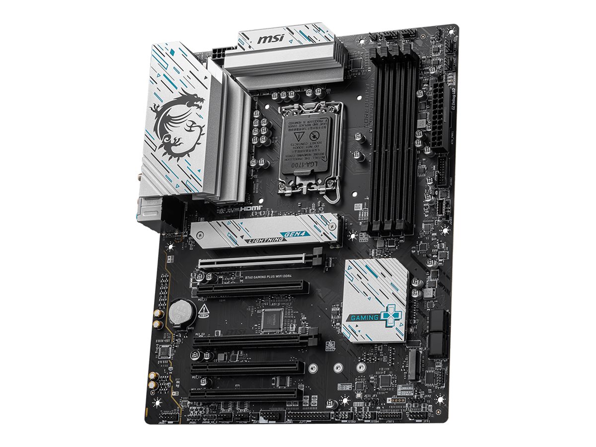 MSI B760 GAMING PLUS WIFI DDR4 LGA1700 mATX MB 4xDDR4 4xSATA 2xM.2 MSI B760 GAMING PLUS WIFI DDR4 LGA1700 mATX MB 4xDDR4 4xSATA 2xM.2