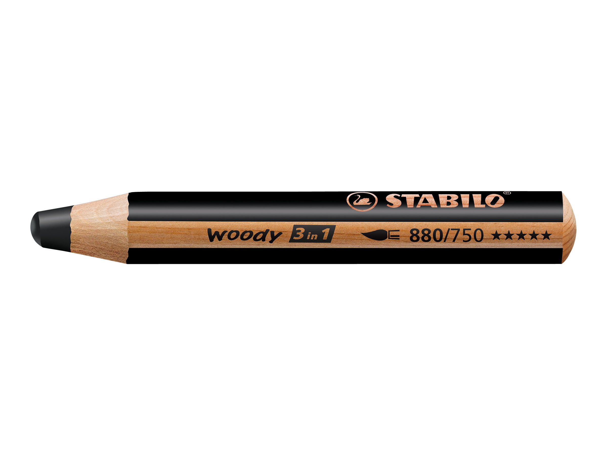 STABILO woody 3 in 1 Buntstift schwarz, 1 St. STABILO woody 3 in 1 Buntstift schwarz, 1 St.