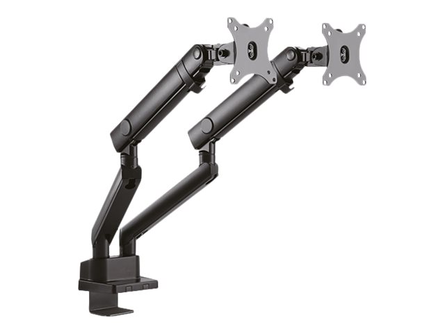 ICY BOX IB-MS314-T Monitorstaender mit Tischhalterung fuer zwei Monitore bis zu 81cm 32Zoll VESA Adapter Easy Cable Management