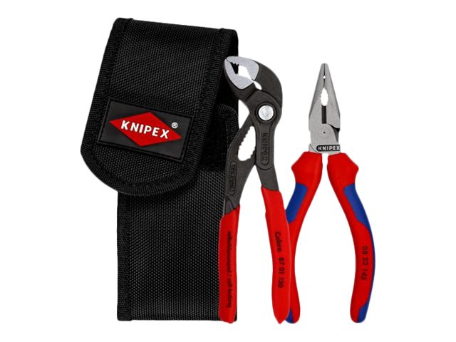 KNIPEX Mini-Zangenset in Guerteltasche, Zangenschluessel 150mm, Cobra 125mm KNIPEX Mini-Zangenset in Guerteltasche, Zangenschluessel 150mm, Cobra 125mm