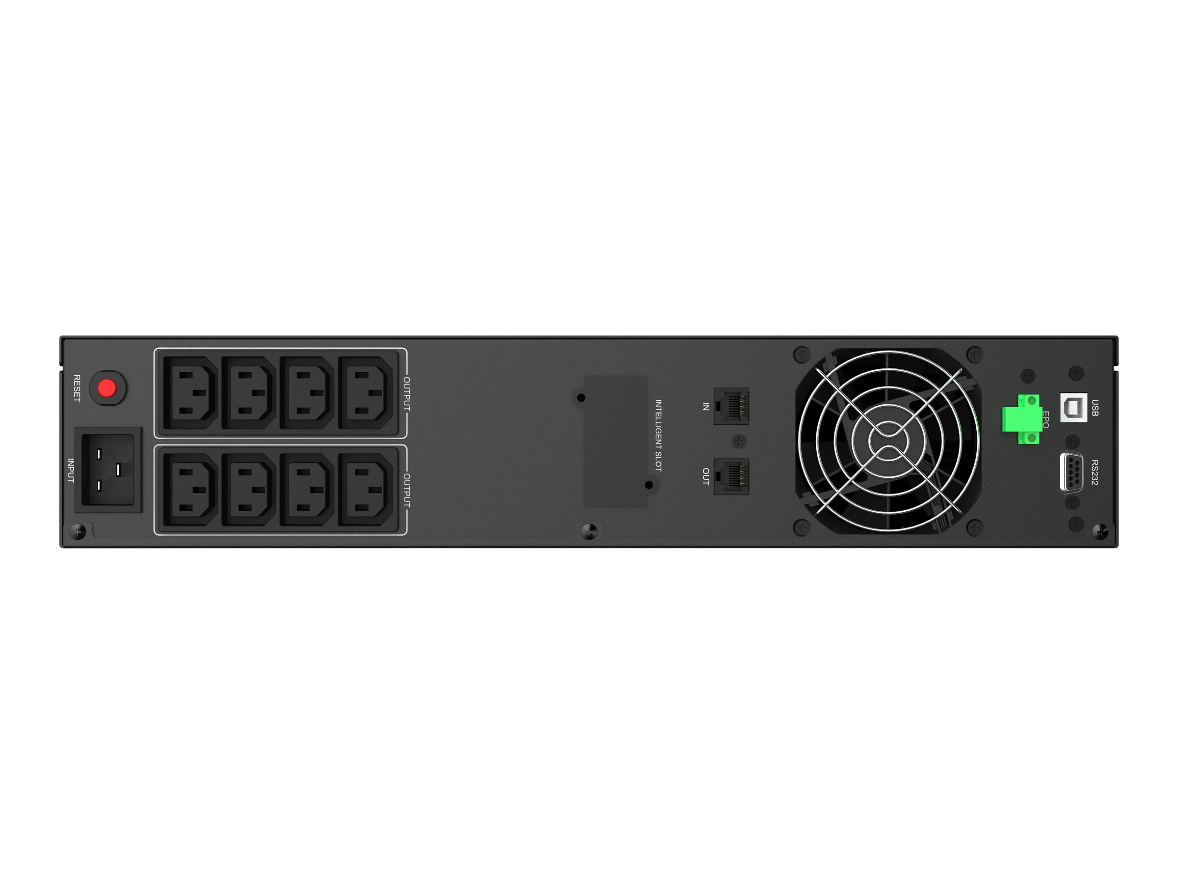 POWERWALKER VI 3000 RLE 3000VA / 1800W Line-Interactive USV 2HE Rack AVR LCD Reine Sinuswelle SNMP Slot
