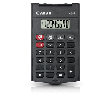 Canon AS8 Taschenrechner schwarz