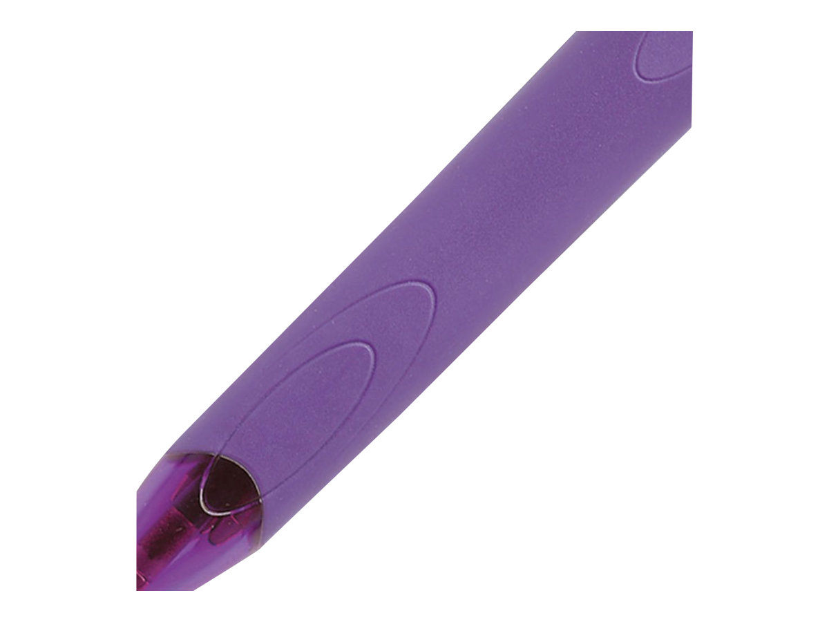 BIC 4-Farben-Kugelschreiber 4 Colours GRIP Fashion lila/weiÃ, Schreibfarbe: hellgrÃ¼n, rosa, violett, tÃ¼rkis, 1 St.