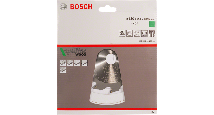 Bosch Optiline Wood Kreissägeblatt Ø 254mm 80Z