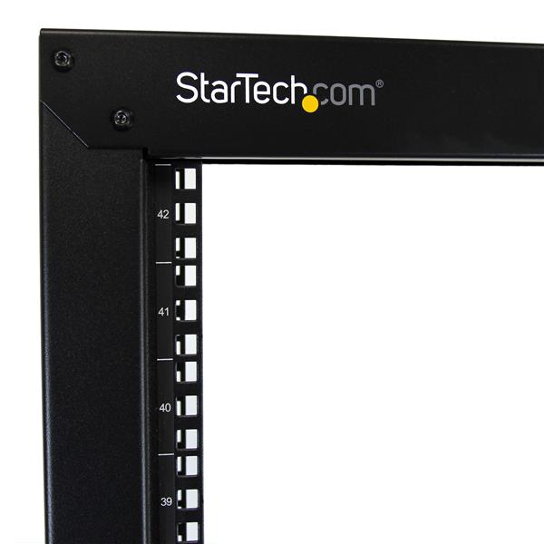 STARTECHCOM 2 Post Server Rack mit Rollen stabile Stahl konstruktion 42HE