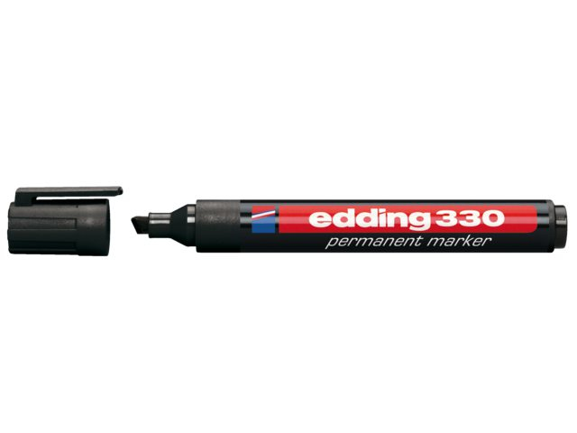 edding 330 Permanentmarker schwarz 1,0 - 5,0 mm, 10 St.