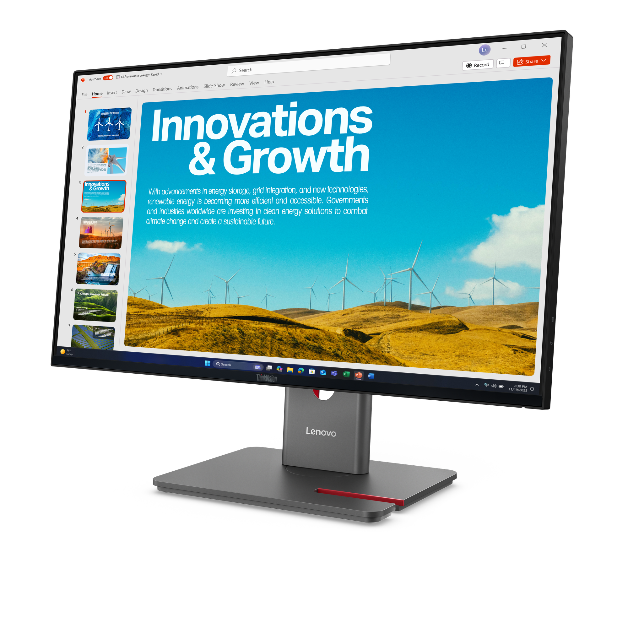 Lenovo ThinkVision P24QD-40 24 Zoll QHD
