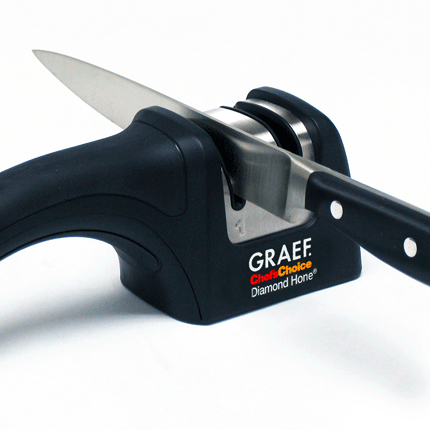 GRAEF Messerschärfer Pronto schwarz, silber, 1 St