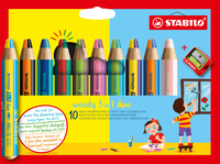 STABILO woody 3 in 1 Malset farbsortiert, 10 St. STABILO woody 3 in 1 Malset farbsortiert, 10 St.