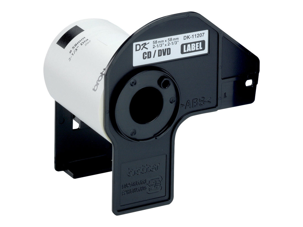 brother Etikettenrolle fuer Etikettendrucker DK11207 weiss, Ø 58,0 mm, 1 x 100 Etiketten