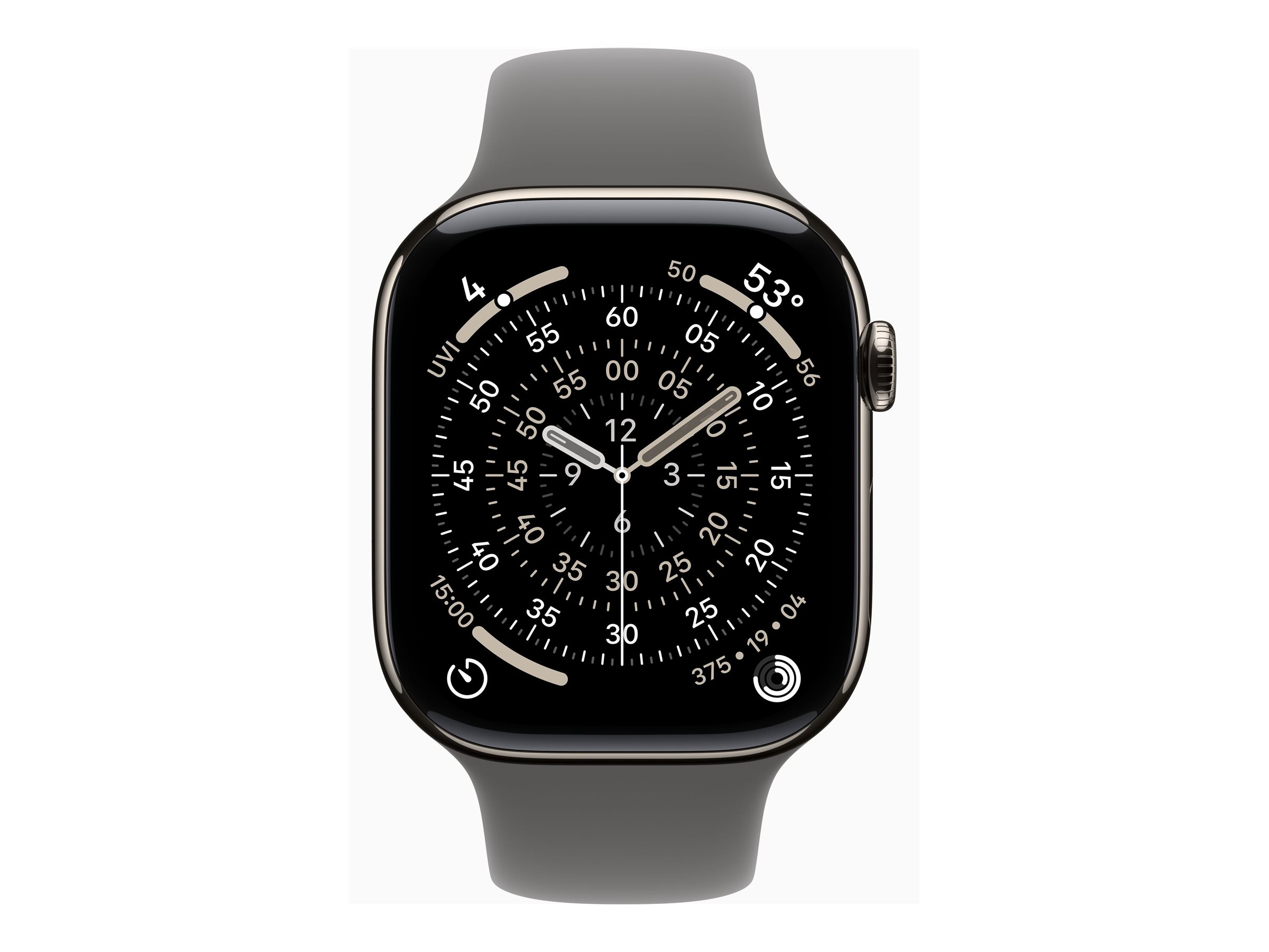 APPLE Watch Series 11 GPS + Cellular 46mm Natural Titanium Case with Stone Grey Sport Band - M/L APPLE Watch Series 11 GPS + Cellular 46mm Natural Titanium Case with Stone Grey Sport Band - M/L